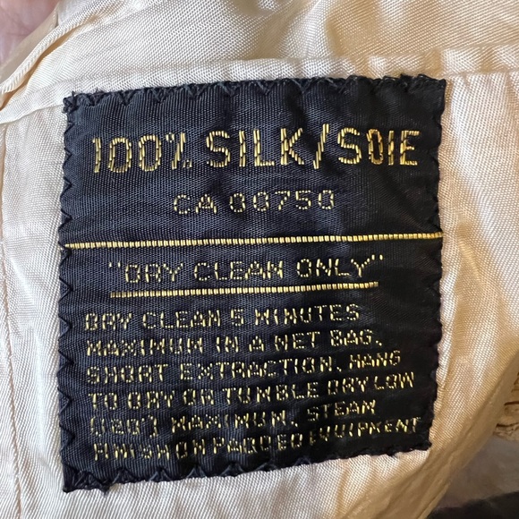 Vintage e.a.lee 100% Silk Cord Blazer - Picture 2 of 4